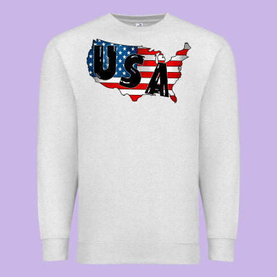Usa Premium Sweatshirt Designed By Cowhidedigitalart