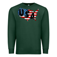 Sports Green Usa Premium Sweatshirt - CowhideDigitalArt