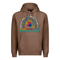 Chestnut Recognize normalize embrace neurodiversity Autism Premium Hoodie - FaDigitalArtStudio