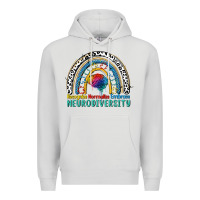 Dove Grey Recognize normalize embrace neurodiversity Autism Premium Hoodie - FaDigitalArtStudio