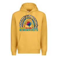 Mustard Recognize normalize embrace neurodiversity Autism Premium Hoodie - FaDigitalArtStudio