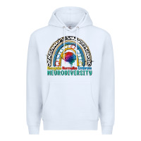 White Recognize normalize embrace neurodiversity Autism Premium Hoodie - FaDigitalArtStudio