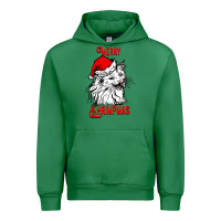Emerald Merry Christmas Cat Urban Hoodie - SublimationCraftShop