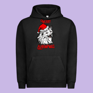 Merry Christmas Cat Urban Hoodie Designed By Sublimationcraftshop