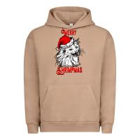 Pigment Burro Merry Christmas Cat Urban Hoodie - SublimationCraftShop