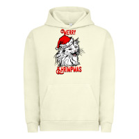 Pigment Pistachio Merry Christmas Cat Urban Hoodie - SublimationCraftShop