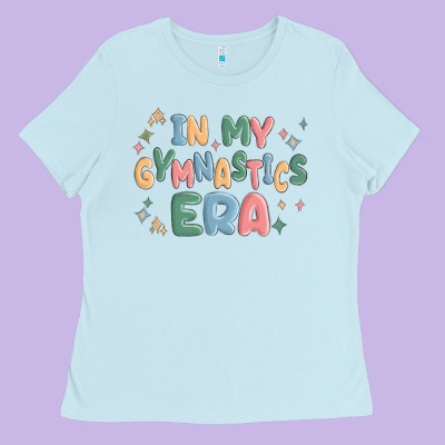In My Gymnastics Era Ladies Tee Designed By Maliassmallbusiness