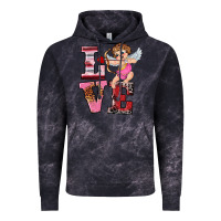 Cloud Black valentine's day cupid love Vintage Hoodie - RanaPortraitStore