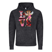 Vintage Black valentine's day cupid love Vintage Hoodie - RanaPortraitStore