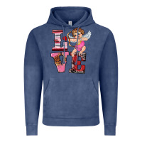 Vintage Denim valentine's day cupid love Vintage Hoodie - RanaPortraitStore