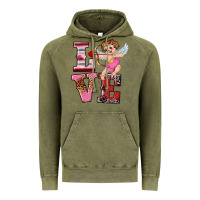 Vintage Olive valentine's day cupid love Vintage Hoodie - RanaPortraitStore