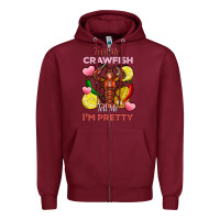 Burgundy feed me crawfish tell me im pretty Zipper Hoodie - FaDigitalArtStudio