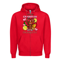 Red feed me crawfish tell me im pretty Zipper Hoodie - FaDigitalArtStudio
