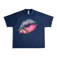 Navy Eared Turquoise Pink Easter Lips Urban Heavy Tee - Bettercallsaul