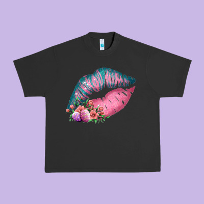 Eared Turquoise Pink Easter Lips Urban Heavy Tee Designed By Bettercallsaul