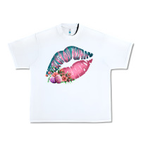 White Eared Turquoise Pink Easter Lips Urban Heavy Tee - Bettercallsaul