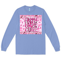 Colony Blue Faith hope cure Cancer Long Sleeve Tee - NancyCooperArtShop
