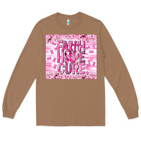 Toasted Coconut Faith hope cure Cancer Long Sleeve Tee - NancyCooperArtShop