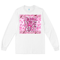 White Faith hope cure Cancer Long Sleeve Tee - NancyCooperArtShop