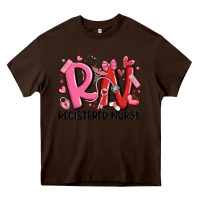Rn Registered Nurse Valentines Day Heavy Core Tee | Teevron
