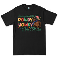 Black have yourself a rowdy howdy christmas Premium Tee - MaliasSmallBusiness