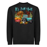 Black its fall yall Heavyweight Sweatshirt - CowGirlArtShop