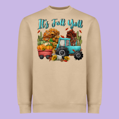 Its Fall Yall Heavyweight Sweatshirt Designed By Cowgirlartshop