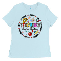 Baby Blue teachers aide Ladies Tee - MaliasSmallBusiness