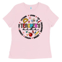 Bubblegum Pink teachers aide Ladies Tee - MaliasSmallBusiness