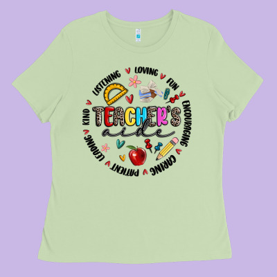 Teachers Aide Ladies Tee Designed By Maliassmallbusiness