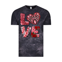 Cloud Black love with pink gemstone Vintage Tee - RanaPortraitStore