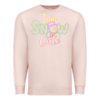 Pale Pink l am snow cute Premium Sweatshirt - CowhideDigitalArt
