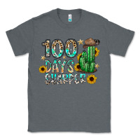 Charcoal Heather 100 days sharfer Classic Tee - SublimationCraftShop