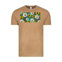Sunflower And Daisy With Leopard Vintage Tee | Teevron