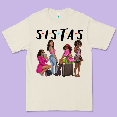 Sista Sisters Afro Black Women Premium Tee Designed By Nancycooperartshop