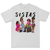 Dove Grey sista sisters afro black women Premium Tee - NancyCooperArtShop