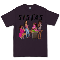 Plum sista sisters afro black women Premium Tee - NancyCooperArtShop
