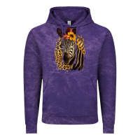 Cloud Purple Zebra With Sunflowers Vintage Hoodie - Bettercallsaul