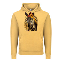 Vintage Mustard Zebra With Sunflowers Vintage Hoodie - Bettercallsaul