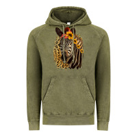 Vintage Olive Zebra With Sunflowers Vintage Hoodie - Bettercallsaul