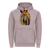 Vintage Zinc Zebra With Sunflowers Vintage Hoodie - Bettercallsaul
