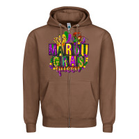 Chestnut mardi gras queen Zipper Hoodie - FaDigitalArtStudio