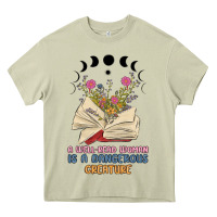 Mossy a well read woman is a dangerous creature Heavy Core Tee - MaliasSmallBusiness