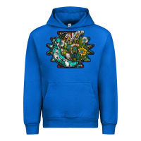 Cobalt aztec moon Urban Hoodie - SublimationCraftShop