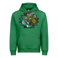 Emerald aztec moon Urban Hoodie - SublimationCraftShop