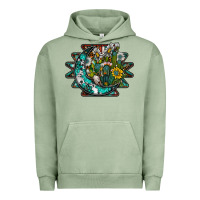 Pigment Oil Green aztec moon Urban Hoodie - SublimationCraftShop