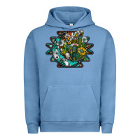 Pigment Pebble Blue aztec moon Urban Hoodie - SublimationCraftShop