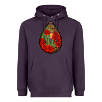 Plum mexican teardrop Heavyweight Hoodie - BundleAndBundleShop