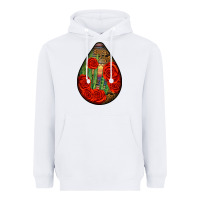 White mexican teardrop Heavyweight Hoodie - BundleAndBundleShop