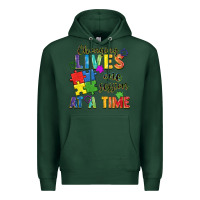 Sports Green Changing lives one session at a time Premium Hoodie - FaDigitalArtStudio
